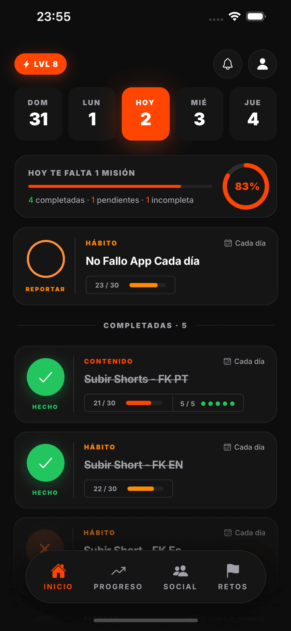 Tu día en una pantalla